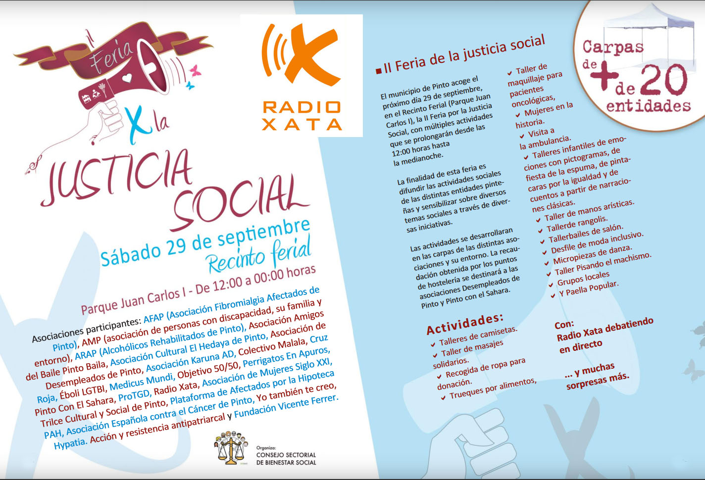 Radio XATA en la II Feria de la Justica Social de Pinto