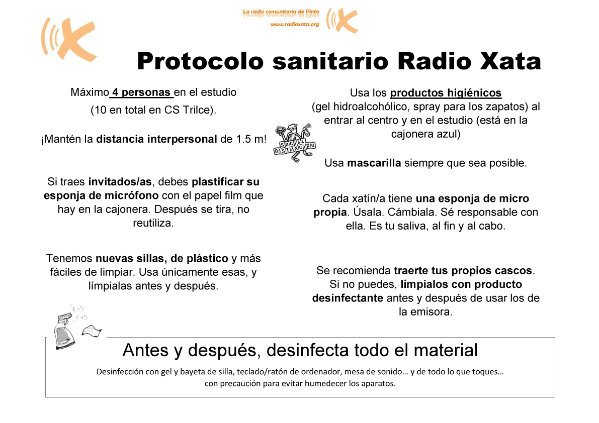 Protocolo sanitario Radio Xata
