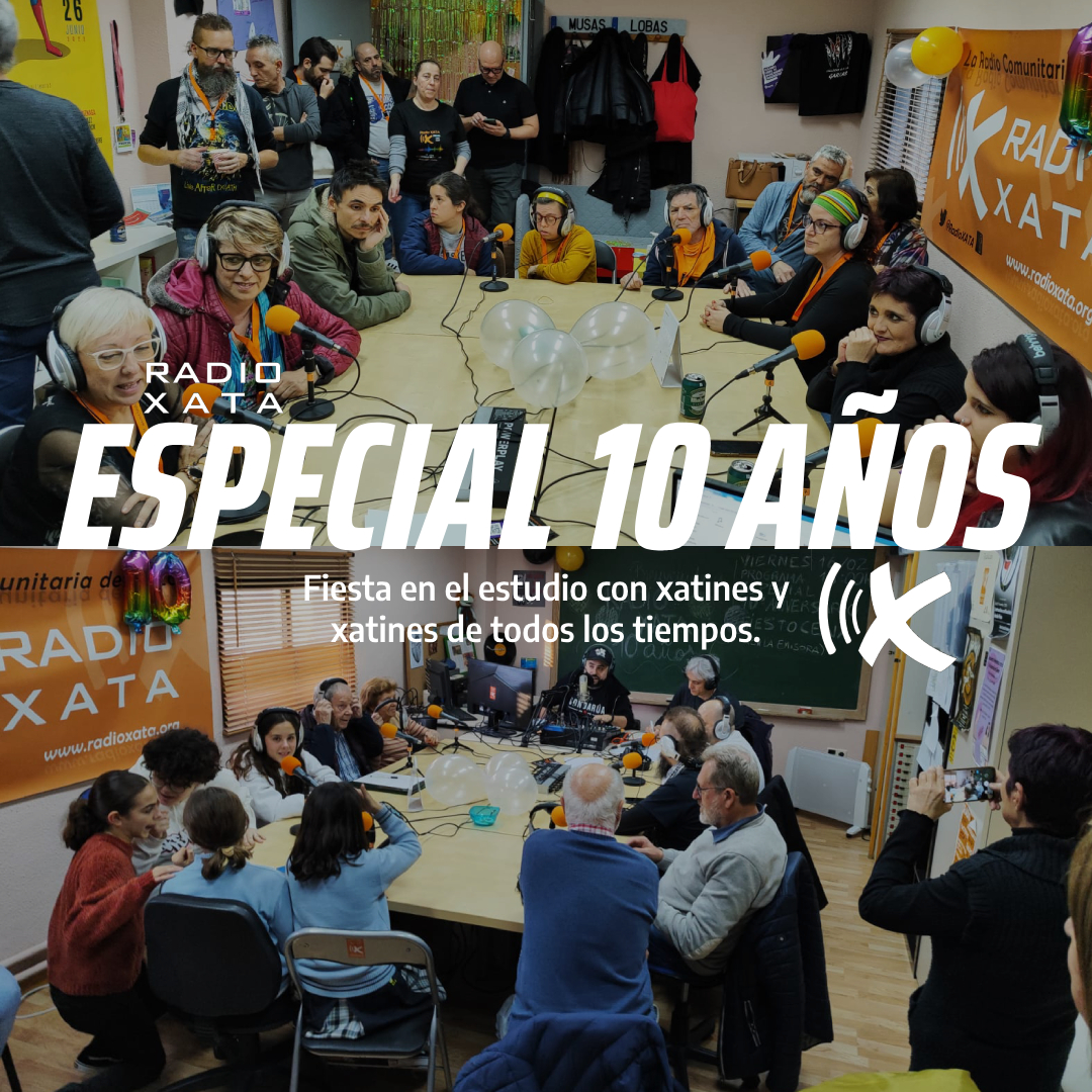 AUDIO: Programa 10 años de Radio Xata, una fiesta en el estudio.