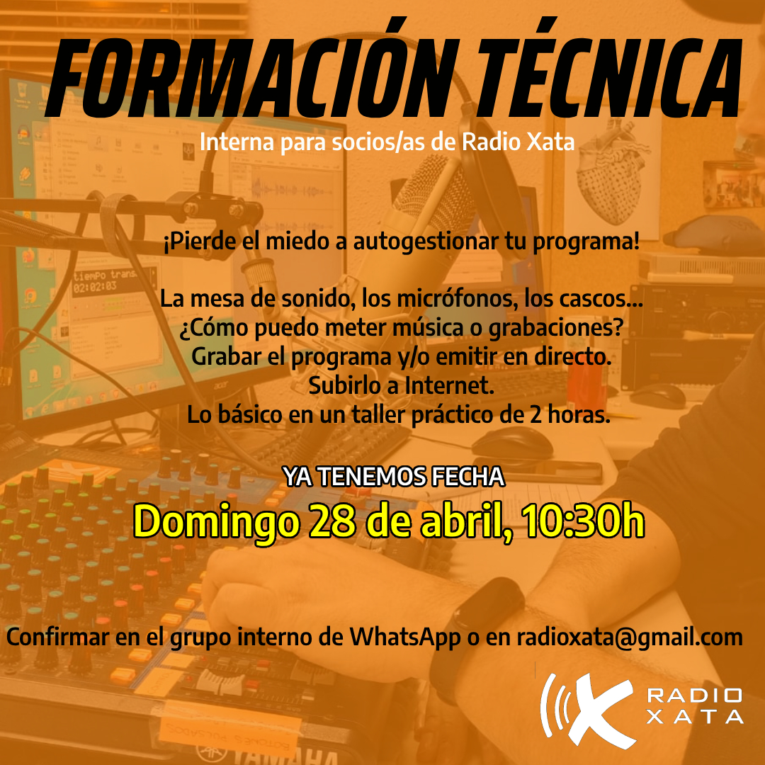 Formación técnica interna domingo 28 abril