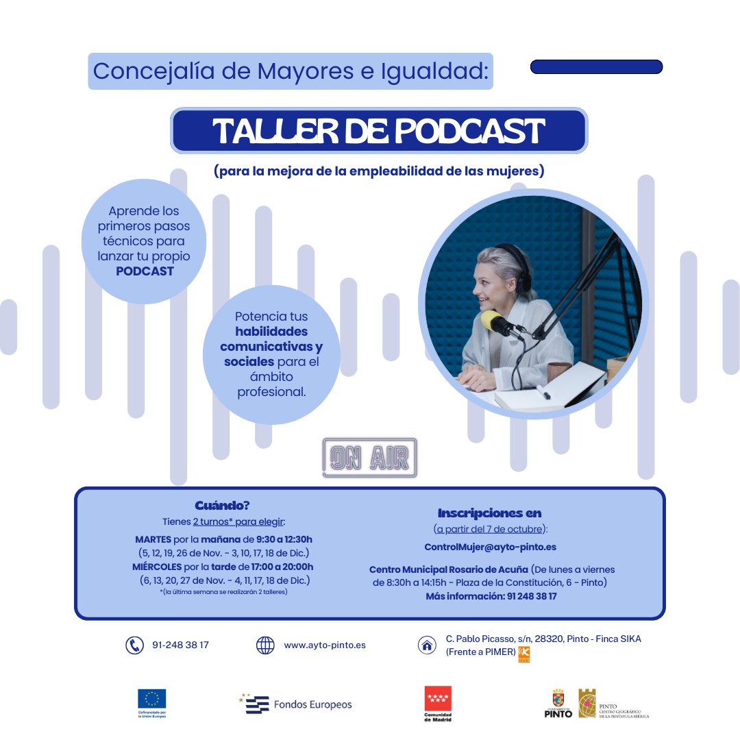 Taller de podcast para mujeres de baja empleabilidad