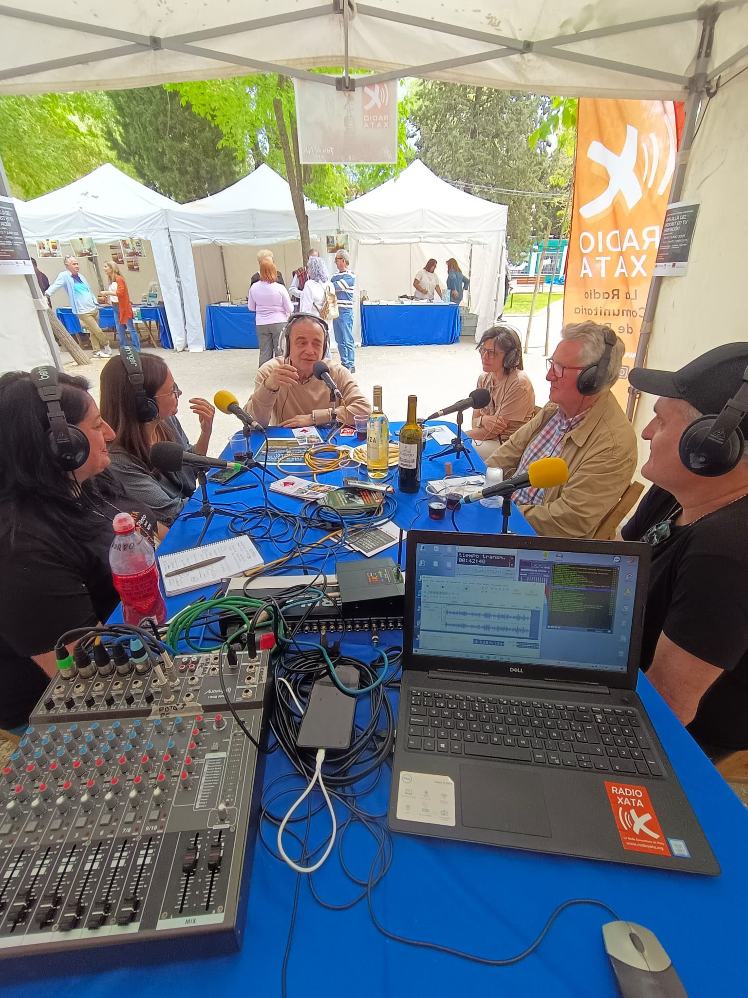 Programación de Radio XATA desde la Feria del Libro en Pinto (17-19 abril)