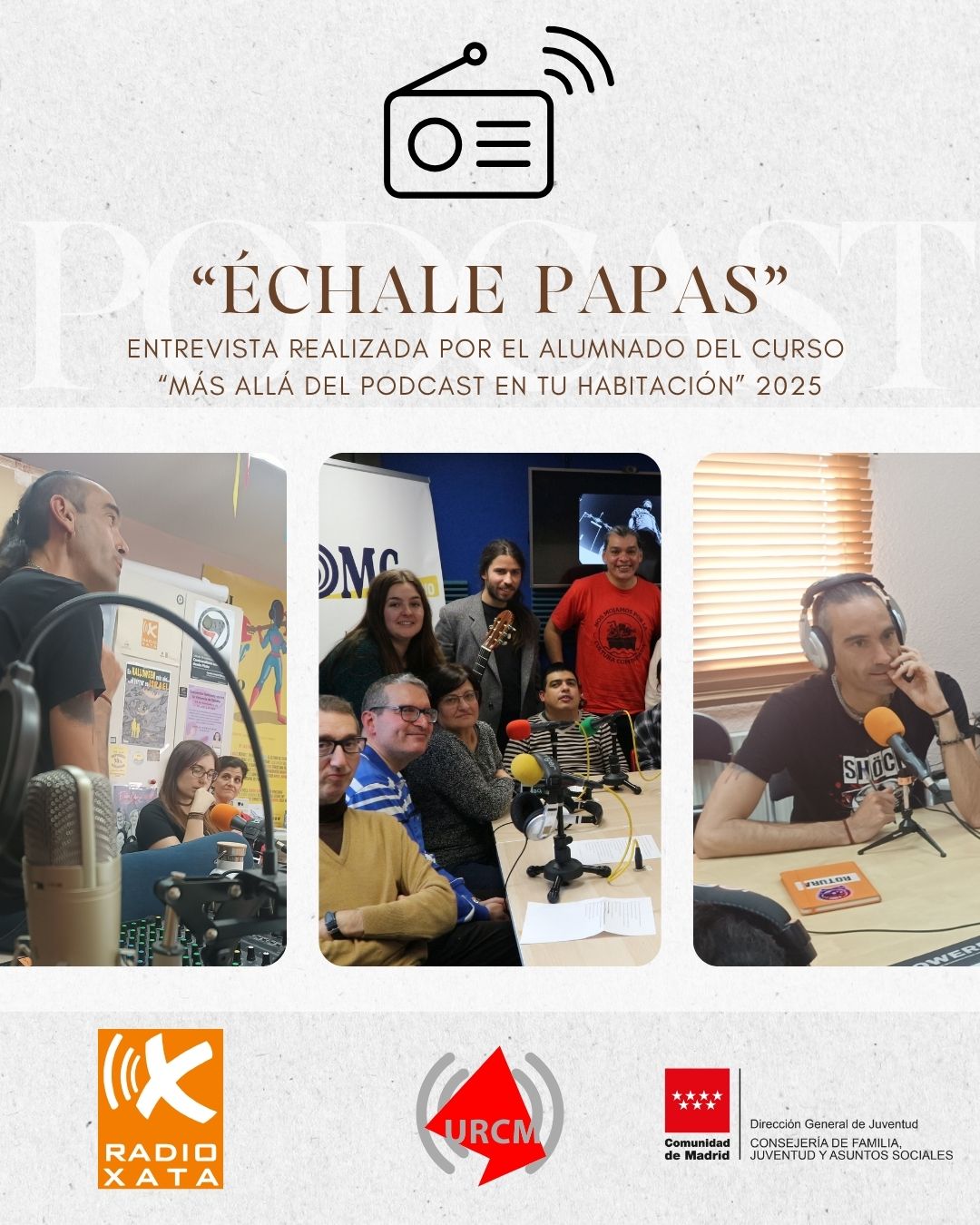 Mesa redonda sobre radio comunitaria y diversidad funcional con «Échale papas»