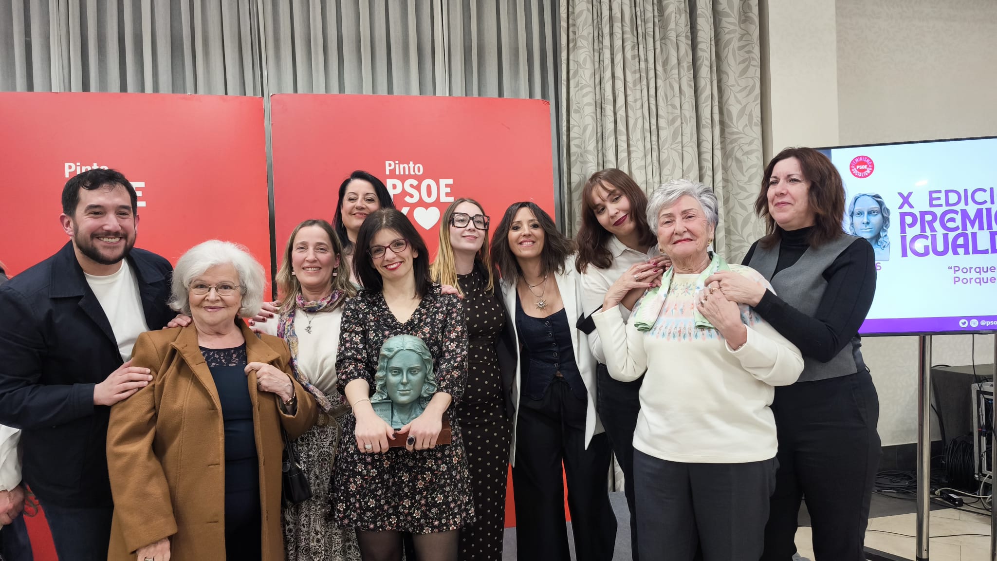 ¡Reconocidas en los X Premios de la Igualdad de la Agrupación Socialista de Pinto!