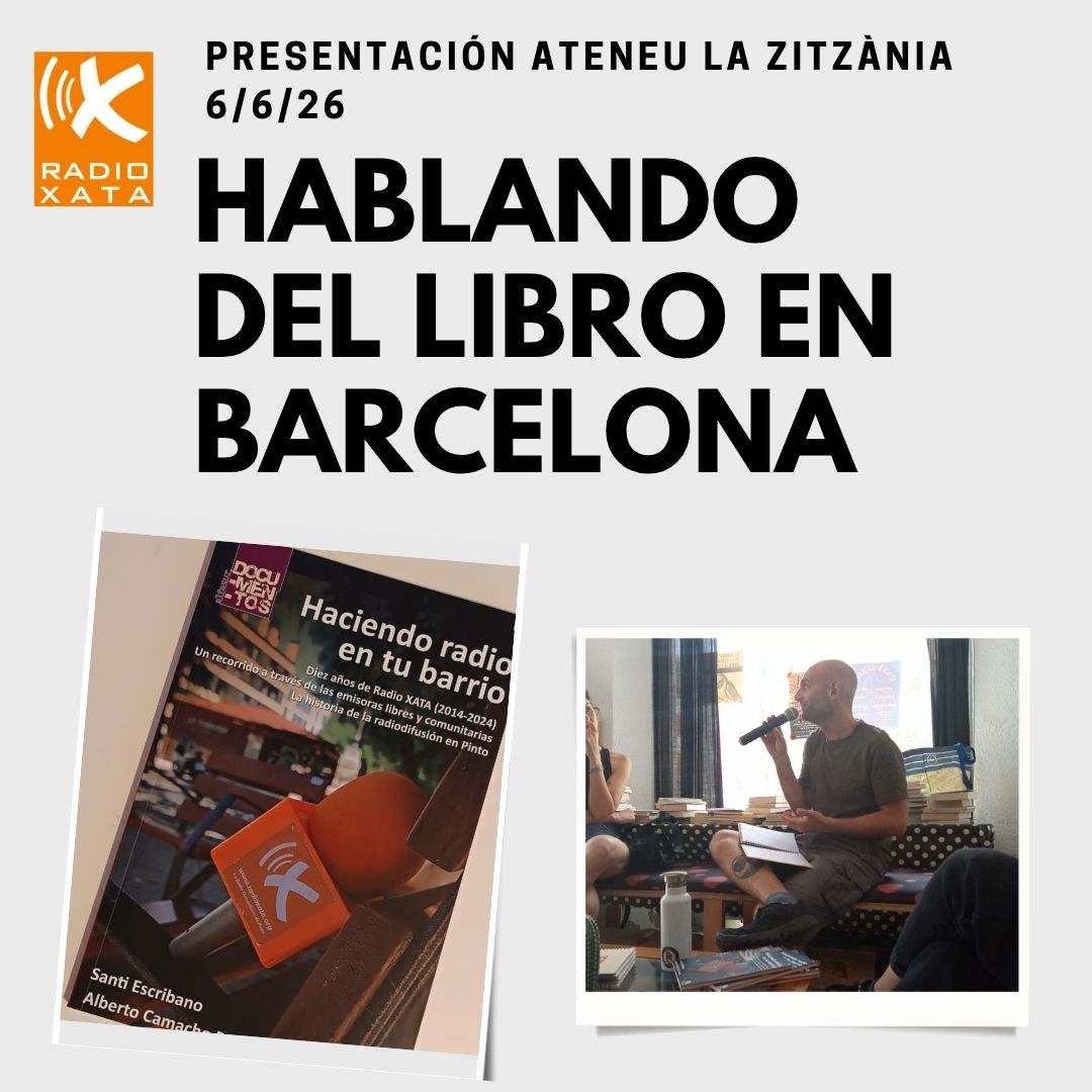 Hablando del libro en Barcelona